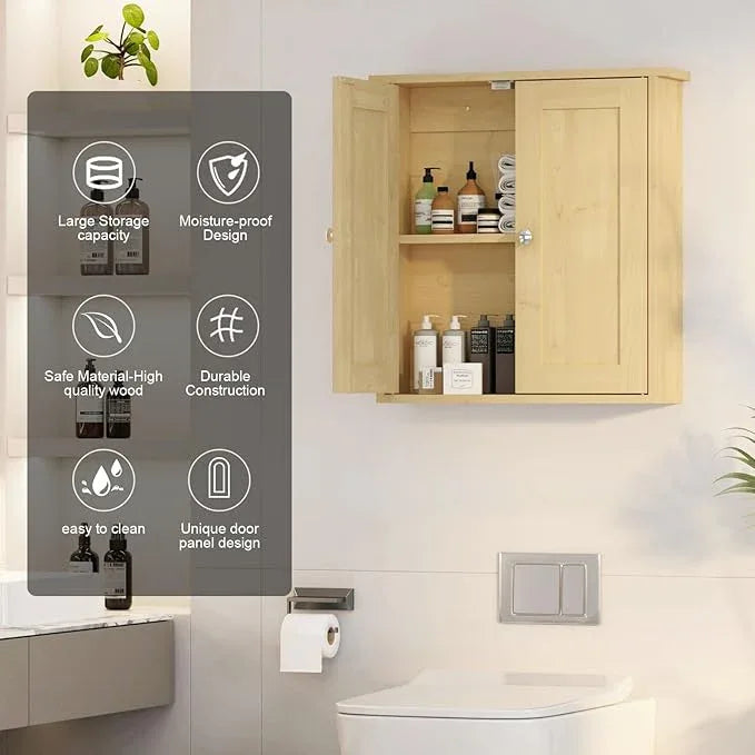 Bathroom Wall Cabinet,Medicine Cabinets for Bathroom Cabinet Wall Mounted,Medicine Cabinet Over Toilet Storage Cabinet,Surface Mount Medicine Cabinet for Laundry Room,Kitchen,22x23 - ModernBath