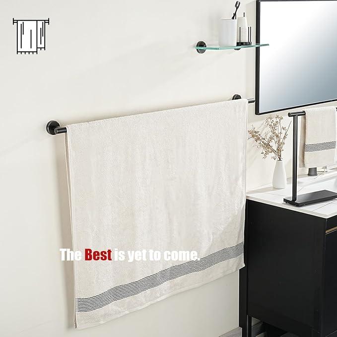 JQK Bath Towel Bar Oil Rubbed Bronze, 39 Inch 304 Stainless Steel Thicken 1mm Single Towel Rack for Bathroom, Towel Holder ORB Wall Mount, Useable Length 36 Inch, TB110L36-ORB - ModernBath