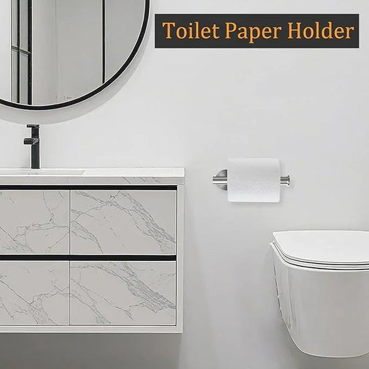 2-Piece Toilet Paper Holder - SUS 304 Stainless Steel Toilet Paper Holder Wall Mount, Toilet Paper Roll Holder for Bathroom, Kitchen, Washroom - Brushed Nickel - ModernBath