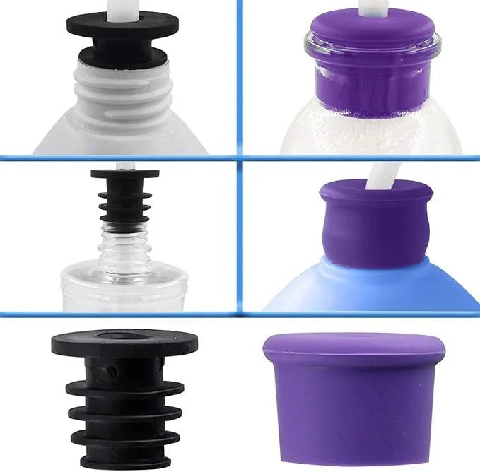 GAGALIFE Soap Dispenser for Kitchen Sink (Oil Rubbed Bronze) and Extension Tube Kit, Complete Brass Head, 40" Silicone Tube Connect to The Soap Bottle Directly, No More Top Refill - ModernBath