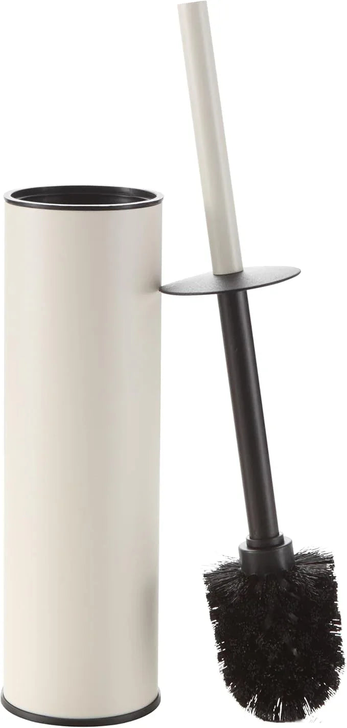 BGL White Toilet Brush and Holder,Stainless Steel Toilet Brushes for Bathroom with Holder - ModernBath