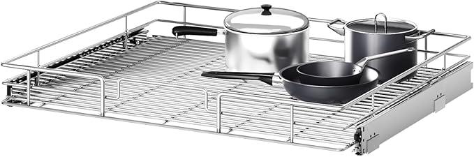 Pull Out Cabinet Organizer 27" W x 21½" D, Heavy Duty Cabinet Pull Out Shelves, Slide Out Drawers Organization for Kitchen Cabinets Bathroom - ModernBath