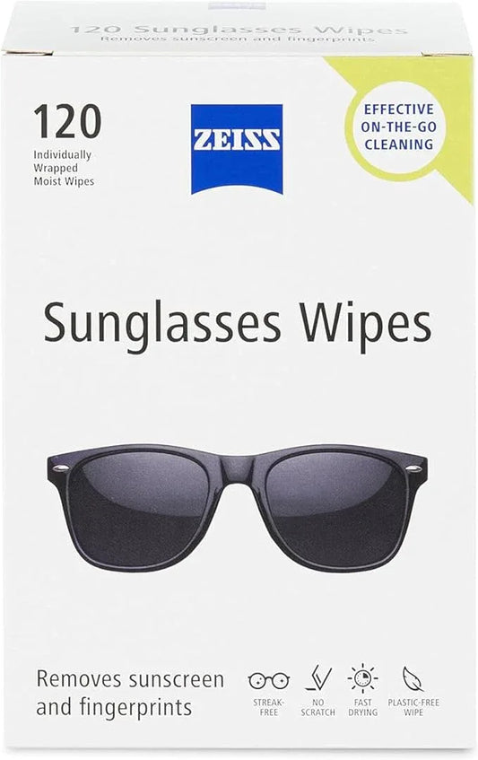 ZEISS Pre Moistened Sunglasses Cleaning Wipes 120 Count - ModernBath