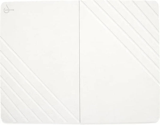 Water Stone Quick-Drying Bath Mat, Large Off-White (30.7”x23.6”), Eco-Friendly, Non-Slip, Super Absorbent Bathroom Rug, Fast Drying Floor Mat for Shower - ModernBath