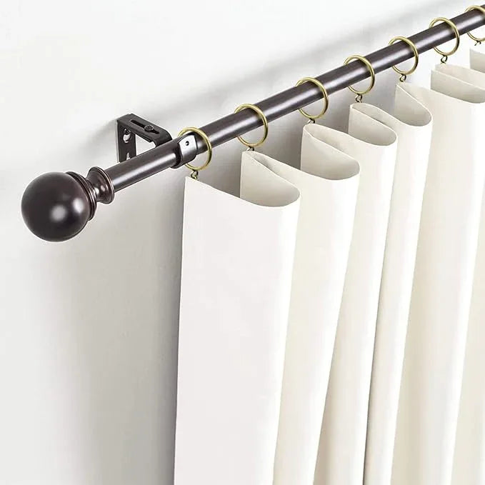 CONAMEI 50 Pcs Curtain Rings and Hooks 1.52 Inch - Stainless Steel Shower Curtain Rings and Hooks with Eyelets for Curtains Rods and Bathroom Shower Rods, Bronze - ModernBath