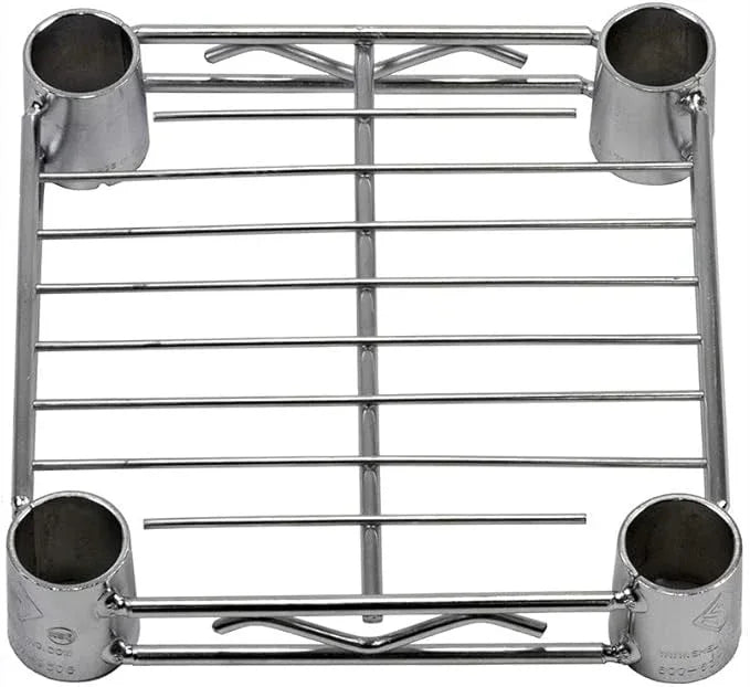 Shelving Inc. 8" d x 8" w Chrome Wire Shelving with 3 Tier Shelves, Weight Capacity 800lbs Per Shelf - ModernBath