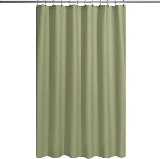 N&Y HOME Fabric Shower Curtain or Liner with Magnets Sage Green - Hotel Quality, Machine Washable, Water Repellent - Sage, 72x72 - ModernBath