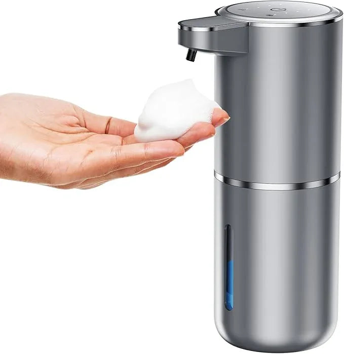 Fantictas Automatic Foaming Soap Dispenser Foaming Hand Sanitizer Touchless 1500mAh Soap Dispenser Rechargeable with Sensor for Bathroom Kitchen 13.5oz/380ml - ModernBath