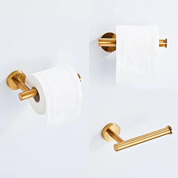 Brushed Gold Bathroom Hardware Set 5 Piece with Towel Racks for Bathroom, SUS304 Stainless Steel Bath Towel Bar Set, 24 Inch Wall Mounted Accessories Kit… - ModernBath