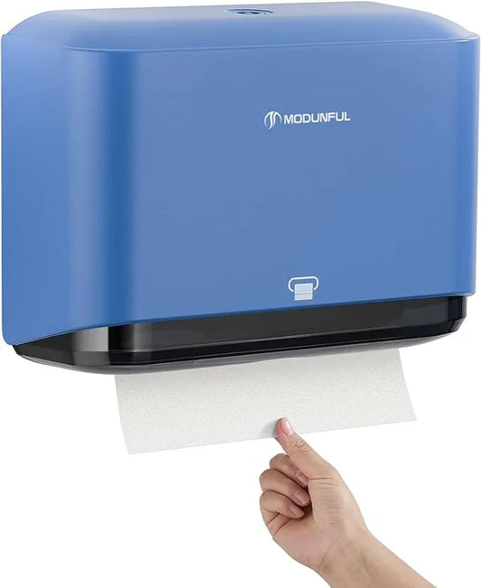 Paper Towel Dispenser Wall Mount - Adhesive Paper Wowel Holder for Bathroom Compact, Touchless Hand Towel Dispenser for Kitchen 200 Sheet - ModernBath