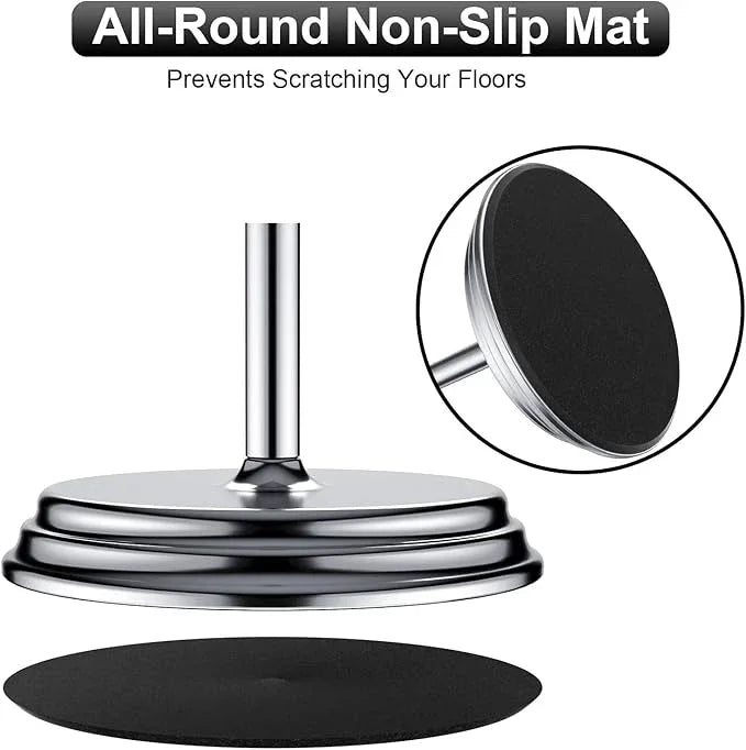 Toilet Paper Holder with Rustproof, Metal Free Standing Toilet Paper Stand Storage for Bathroom, Tissue Paper Roll Holder for Bathroom Accessories (Polished Chrome) - ModernBath
