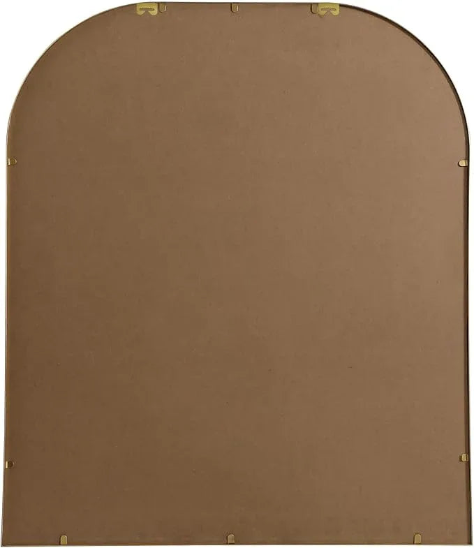 Illuminate, Metal Frame Arch Mirror 36X42 Inch in, Modern, Brass - ModernBath