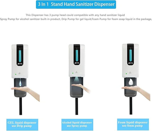 AETTL Soap Dispenser,Touchless Automatic Foaming Hand Sanitizer Dispenser Wall Mount, 40oz Motion Sensor Foam Liquid Refill Bottle Sanitizer Dispensing for Bathroom Kitchen Home - ModernBath
