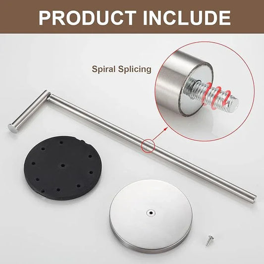 Toilet Paper Holder Stand, Stain Nickel 304 Stainless Steel,Free Standing for Bathroom,Weighted Base - ModernBath