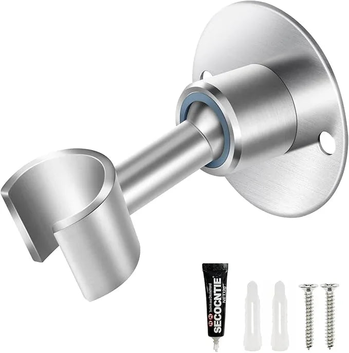 Shower Head Holder Wall Mount,Stainless Steel Handheld Shower Head Holder,Adjustable Shower Spray Holder Metal Shower Head Bracket,Brushed Finish - ModernBath