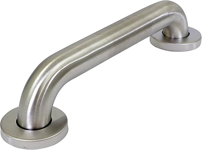 Brushed Metal Grab Bars For Bathroom, Strong Shower Handle And Bath Handle For Safety, Shower Grab Bars For Seniors, Safety Bars For Shower Chair Bench, Shower Handle For The Elderly, Great Toilet Bar - ModernBath