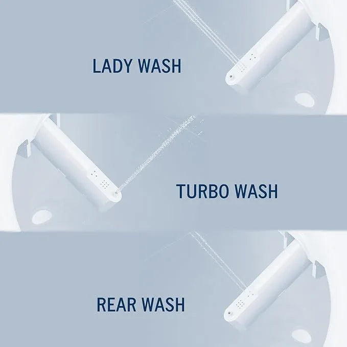 Lotus Bidet Seat ATS-909 Round with Enema Wash (Purestream) for constipation relief, Heated Seat, Multi Modes Wash, Air Dryer, Deodorizer, Easy DIY Installation, Made in Korea - ModernBath