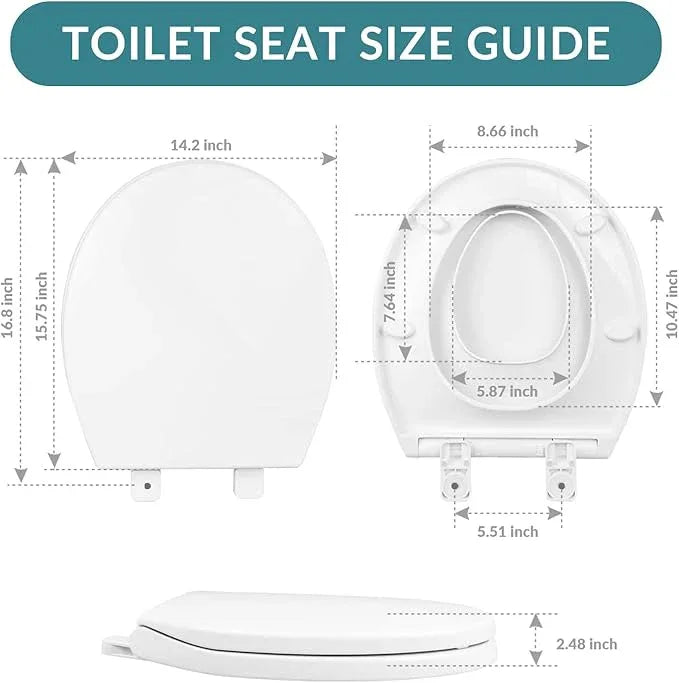 Round Toilet Seat with Built-In Toddler Training Seat - ModernBath