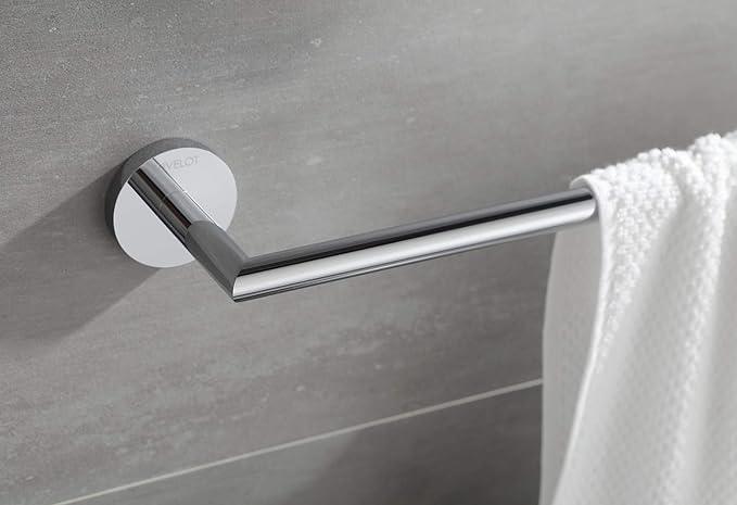 Towel Racks for Bathroom, Chrome Towel Bar, Wall Mounted Towel Holder, Modern Hotel Style Bath Towel Rail, Brass, 077070-CR Leo Series - ModernBath