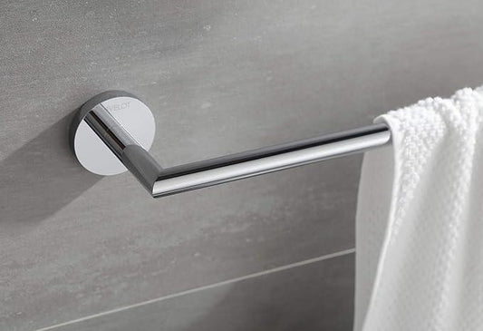 Towel Racks for Bathroom, Chrome Towel Bar, Wall Mounted Towel Holder, Modern Hotel Style Bath Towel Rail, Brass, 077070-CR Leo Series - ModernBath