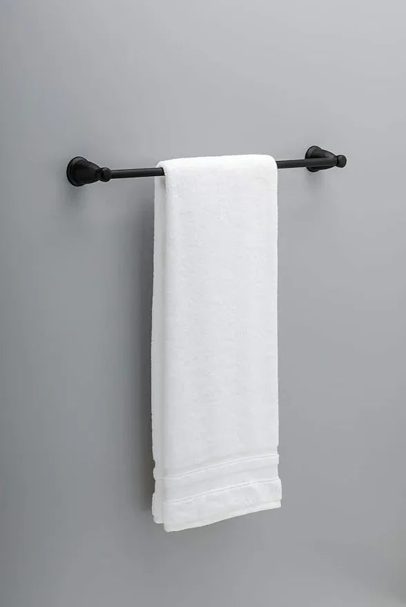 Franklin Brass Kinla 5-Piece Bathroom Set Matte Black 18" and 24" Towel Bar Racks, Toilet Paper Holder, Ring, Hook KIN5PC-MB - ModernBath