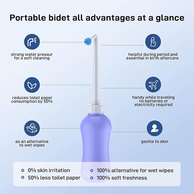 Bidet Attachment for Toilet, Toilet Bidet with Dual Self-Cleaning Nozzles, Rear and Feminine Wash, Adjustable Spray Pressure, Easy Installation, Hygienic Bathroom Accessory - ModernBath
