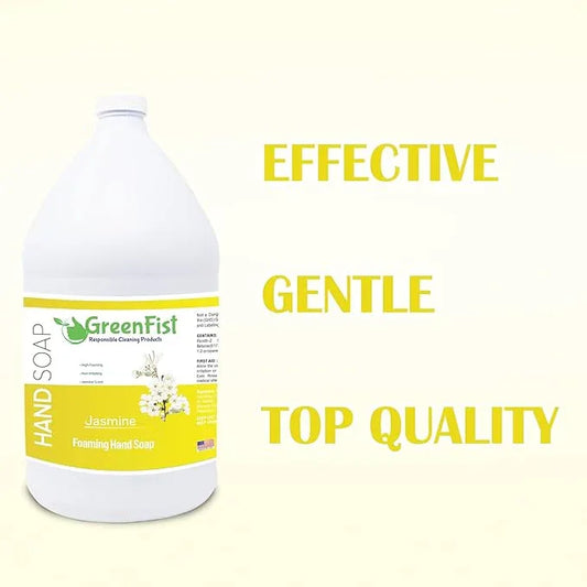 GreenFist Foaming Hand Soap Refills Jasmine Scent Jug Foam Refill Made in USA, 128 ounce (1 Gallon) - ModernBath