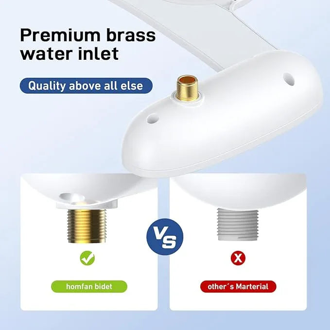 Bidet Attachment for Toilet, Toilet Bidet with Dual Self-Cleaning Nozzles, Rear and Feminine Wash, Adjustable Spray Pressure, Easy Installation, Hygienic Bathroom Accessory - ModernBath