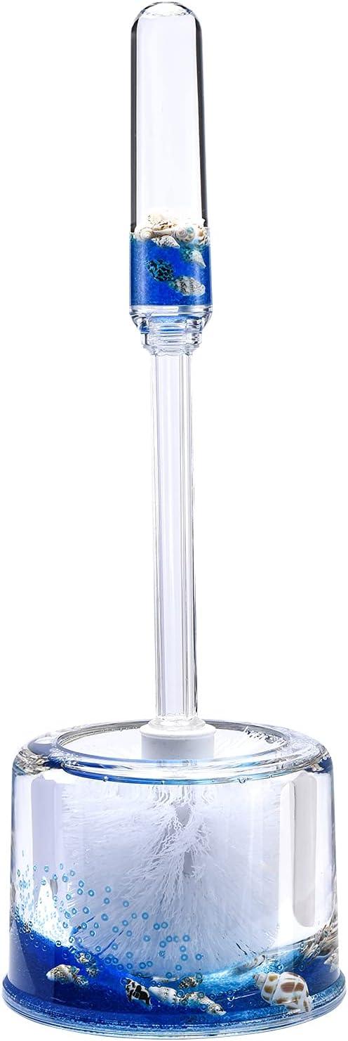 LOCCO DECOR 5 Piece Acrylic Liquid 3D Floating Motion Bathroom Vanity Accessory Set Shell - ModernBath