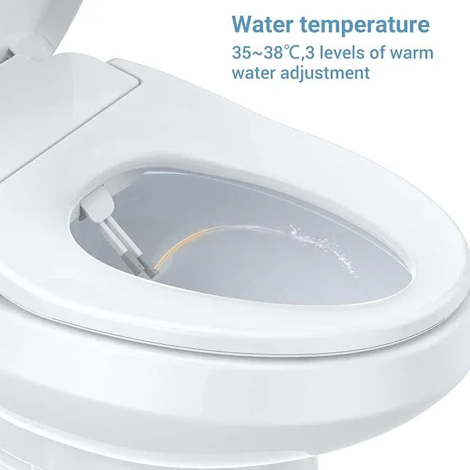 Smart Bidet Seat Elongated with Heated Functions and Gentle Wash Modes, Toilet Seat for Bathroom Comfort and Hygiene, Soft Close Design Easy Install PP Bidet Toilet Seat - ModernBath