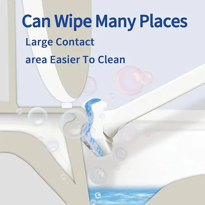 Aimery 100 Counts Blue Disposable Toilet Bowl Cleaning Wand Refills Compatible With Clorox(100,Blue) - ModernBath