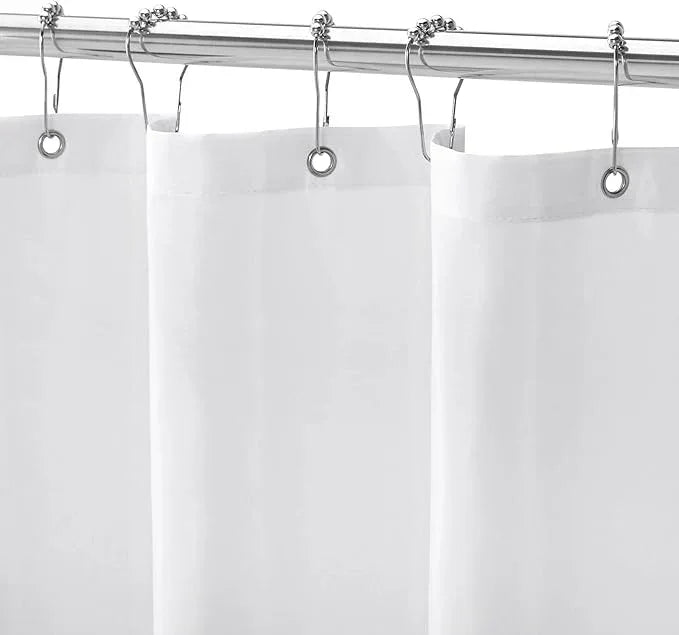 Gibelle Stall Small Shower Curtain Liner 36 x 72 Inches, White Shower Curtain Liner, Washable Waterproof Fabric Shower Liner for Bathroom, Machine Washable - ModernBath