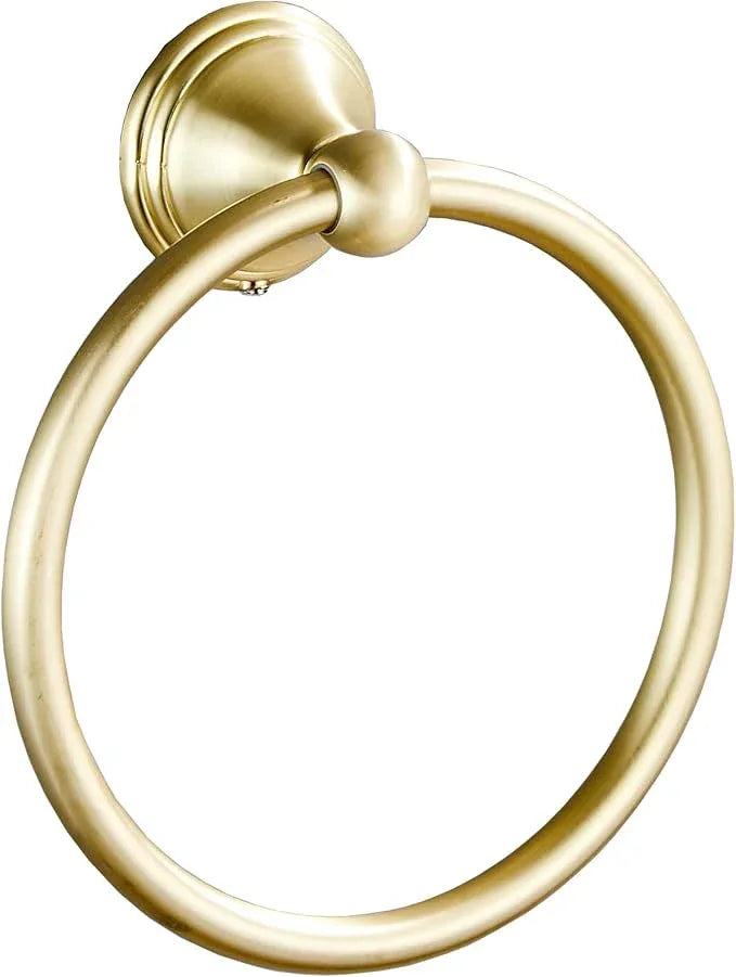 Towel Ring for Bathroom, Brusehd Light Gold Hand Towel Holder 1 Pack, Bathroom Accessories and Towel Racks for Bathroom Wall Mount - ModernBath