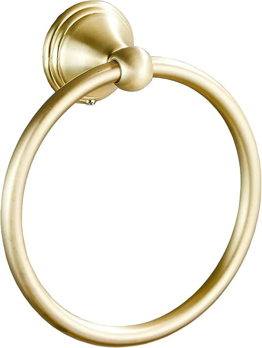 Towel Ring for Bathroom, Brusehd Light Gold Hand Towel Holder 1 Pack, Bathroom Accessories and Towel Racks for Bathroom Wall Mount - ModernBath