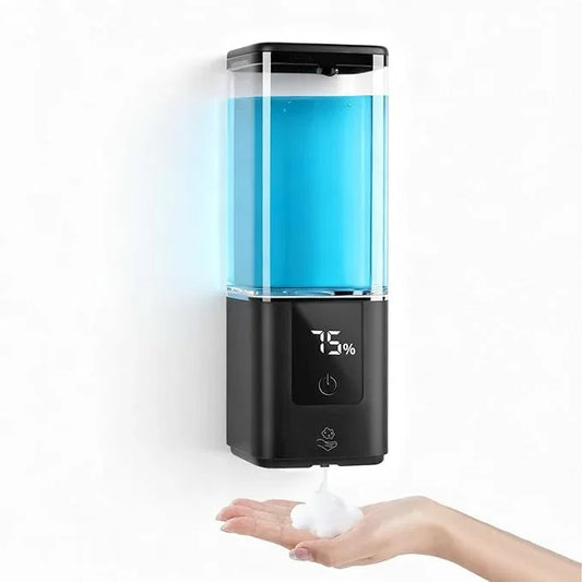 LAOPAO Soap Dispenser, Automatic Soap Dispenser Wall Mount Rechargeable Foaming Soap Pump for Bathroom Kitchen, Touchless Foam Soap Dispenser for Dish/Hand/Shower Soap, Home & Commercial, 540ml, Black - ModernBath