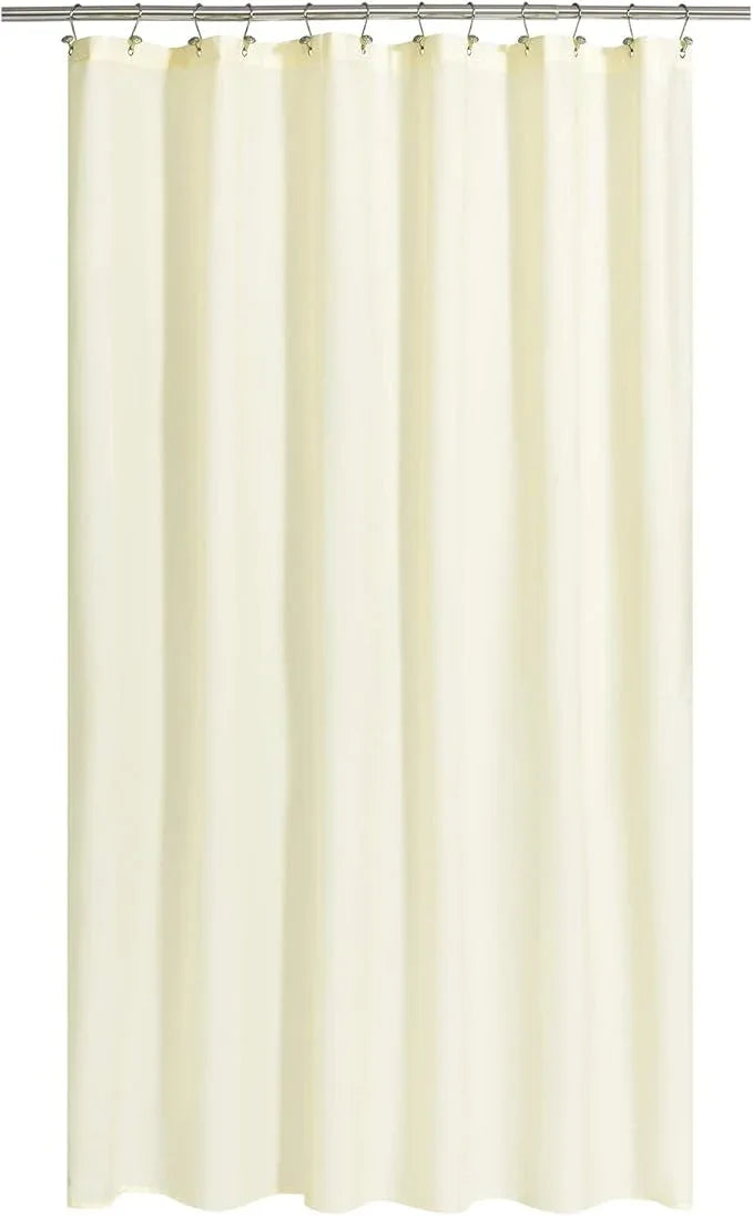 N&Y HOME Fabric Shower Curtain or Liner Extra Long 72 x 84 Inches - Hotel Quality, Machine Washable, Water Repellent - Sand, 72x84 - ModernBath