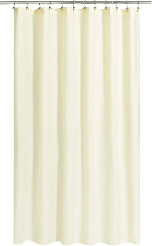 N&Y HOME Fabric Shower Curtain or Liner Extra Long 72 x 84 Inches - Hotel Quality, Machine Washable, Water Repellent - Sand, 72x84 - ModernBath