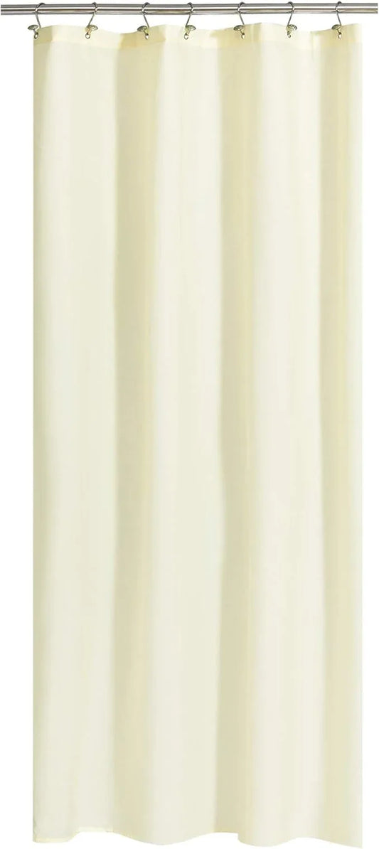 N&Y HOME Fabric Shower Curtain or Liner 36 x 72 Inches Bath Stall Size with 2 Bottom Magnets, Hotel Quality, Washable, Water Repellent, Sand - ModernBath