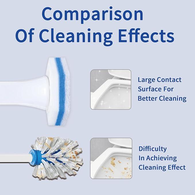Aimery 100 Counts Blue Disposable Toilet Bowl Cleaning Wand Refills Compatible With Clorox(100,Blue) - ModernBath