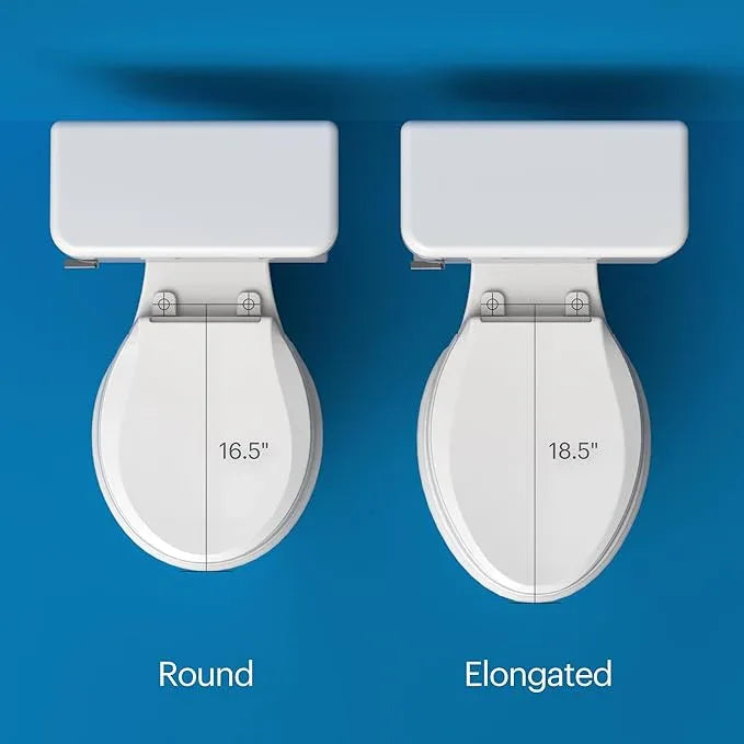 Brondell S1000-RW Swash Electric Bidet Toilet Seat with Oscillating Stainless Steel Nozzle, Round, S1000-Standard Profile - ModernBath