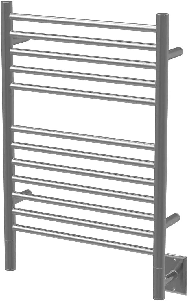 Amba Jeeves ESB Model E-Straight 12-Bar Hardwired Towel Warmer Brushed - ModernBath