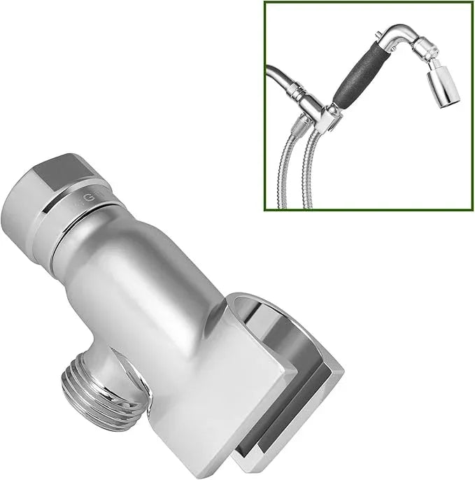 High Sierra® - Solid Metal Standard Handheld Shower Holder. Polished Chrome Finish - ModernBath