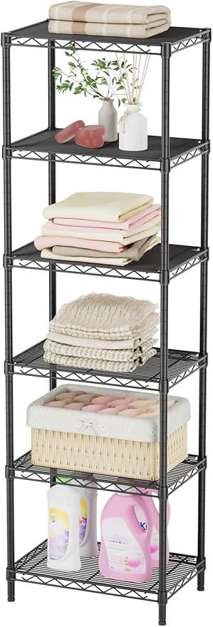 SINGAYE Shelf Closet Wire Shelving：Adjustable Metal Unit for Laundry Room Organization Bathroom Kitchen Home Storage Small Pantry Rack Shelves - ModernBath