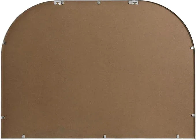 Illuminate, Metal Frame Arch Mirror 42X30 Inch in, Modern, Silver - ModernBath