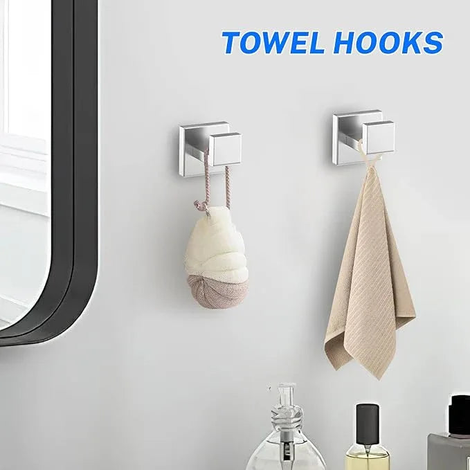Brushed Nickel Bathroom Hardware Accessories Set 10-Piece Brushed Towel Bar Set Bath Towel Holder Set Stainless Steel Wall Mounted Towel Rack Set,23.6 in - ModernBath