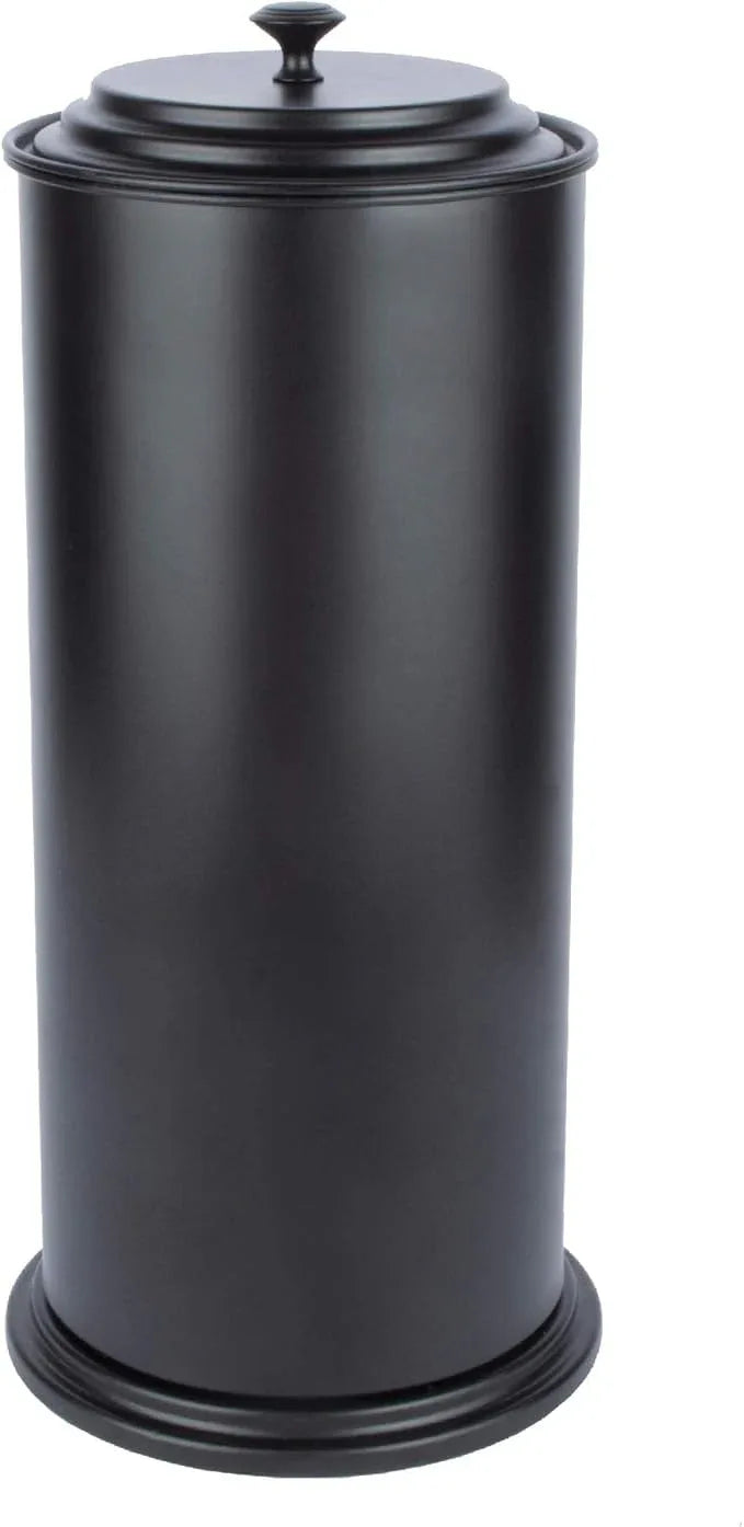 JS Jackson Supplies Free Standing Extra Large Toilet Paper Holder - Matte Black - ModernBath