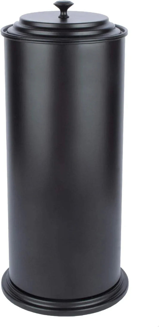 JS Jackson Supplies Free Standing Extra Large Toilet Paper Holder - Matte Black - ModernBath
