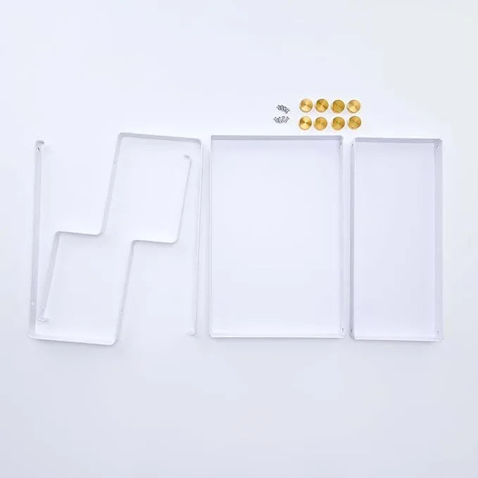 FFK 2 Tier Bathroom Countertop Organizer,Cosmetic Organizer,Storage Shelf for Bathroom,Ideal for Cabinet, Countertop, Pantry, and Desktop, for Bathroom, Kitchen, Office(White) - ModernBath