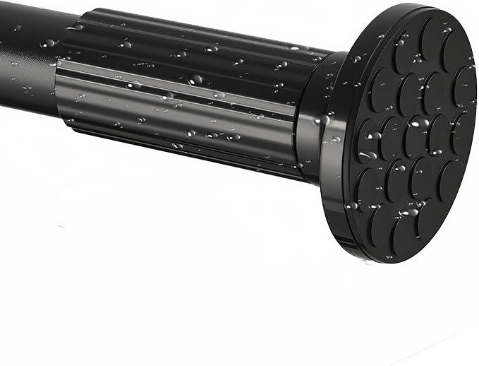 Tension Curtain Rod 51–168 In (4.25–14 ft),Extra Long Outdoor Curtain Rod for Window or Bathroom Patio,Easy to Install No Drilling Never Rust,Heavy Duty Adjustable Spring Shower Rod - ModernBath