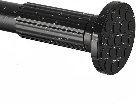 Tension Curtain Rod 51–168 In (4.25–14 ft),Extra Long Outdoor Curtain Rod for Window or Bathroom Patio,Easy to Install No Drilling Never Rust,Heavy Duty Adjustable Spring Shower Rod - ModernBath